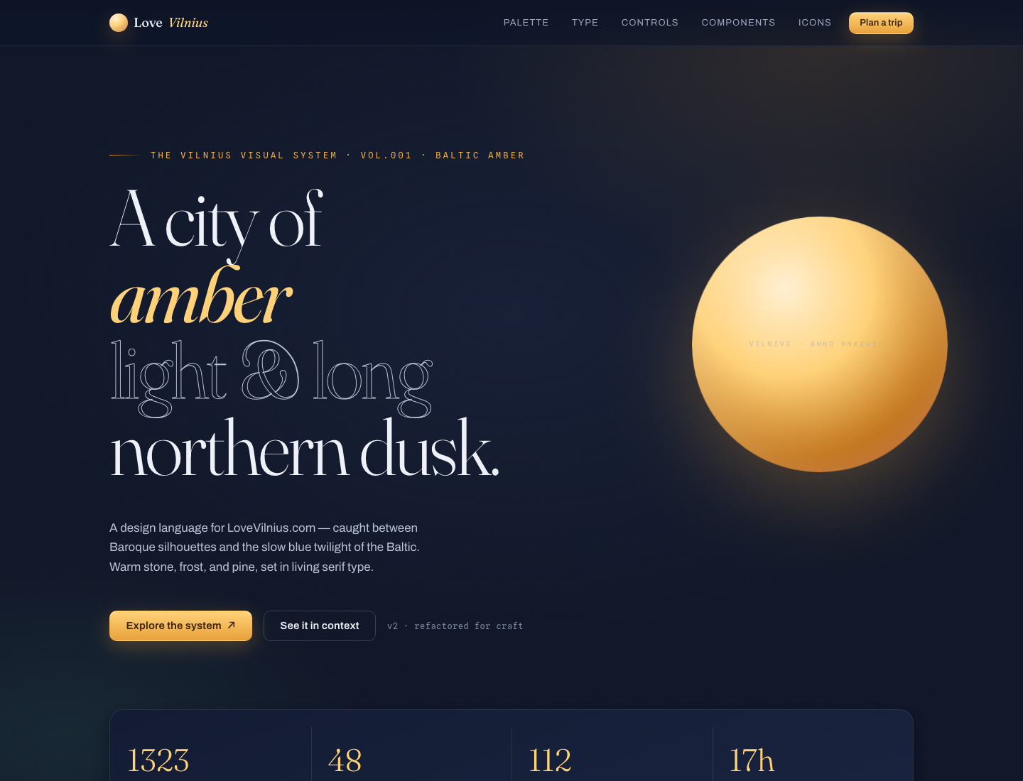 LoveVilnius.com — Style Guide / Baltic Amber v2