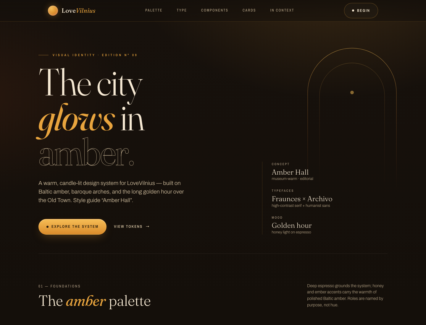 LoveVilnius — Amber Hall · Style Guide v2
