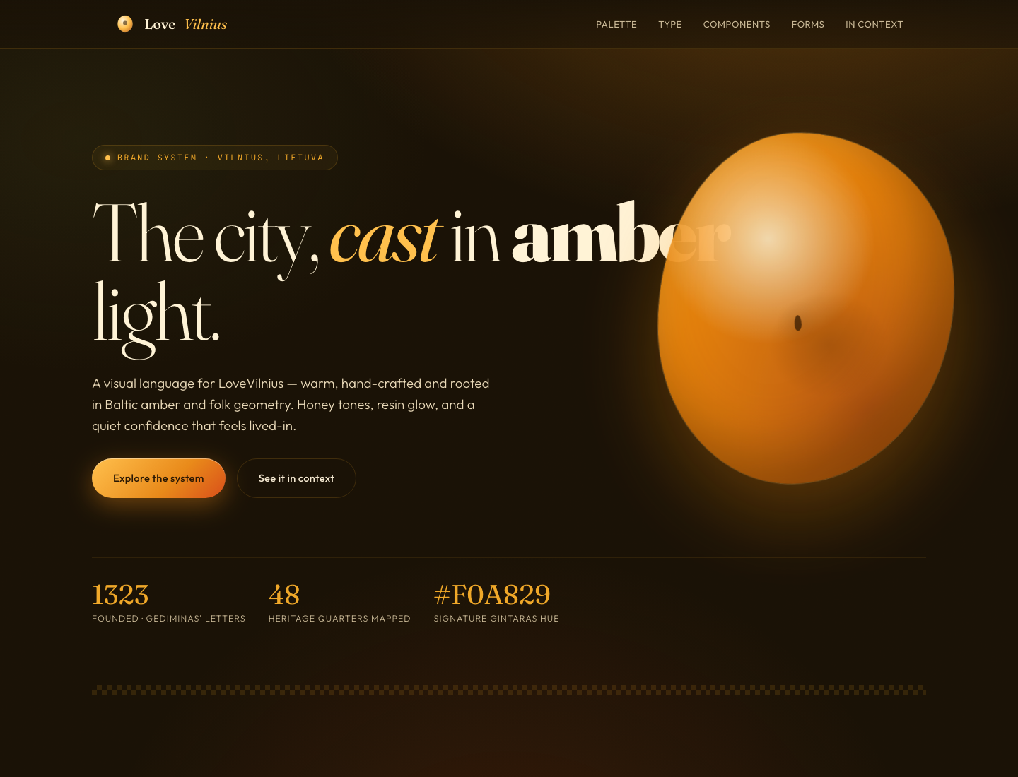 LoveVilnius — Amber Resin Style Guide v1