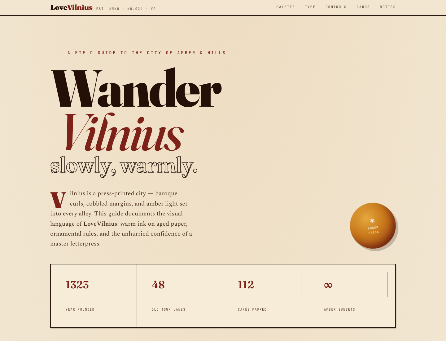 LoveVilnius — Amber Press Style Guide v2