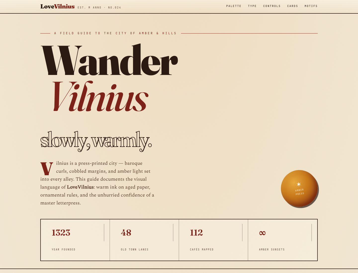 LoveVilnius — Amber Press Style Guide v1