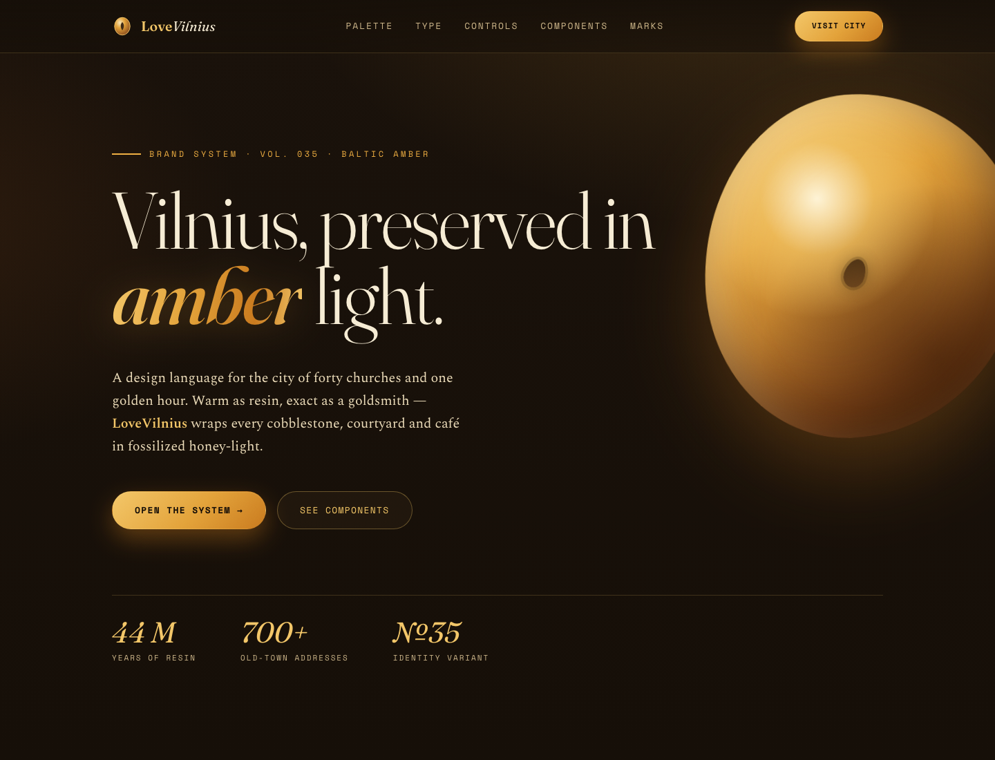 LoveVilnius — Amber Resin Style Guide v2