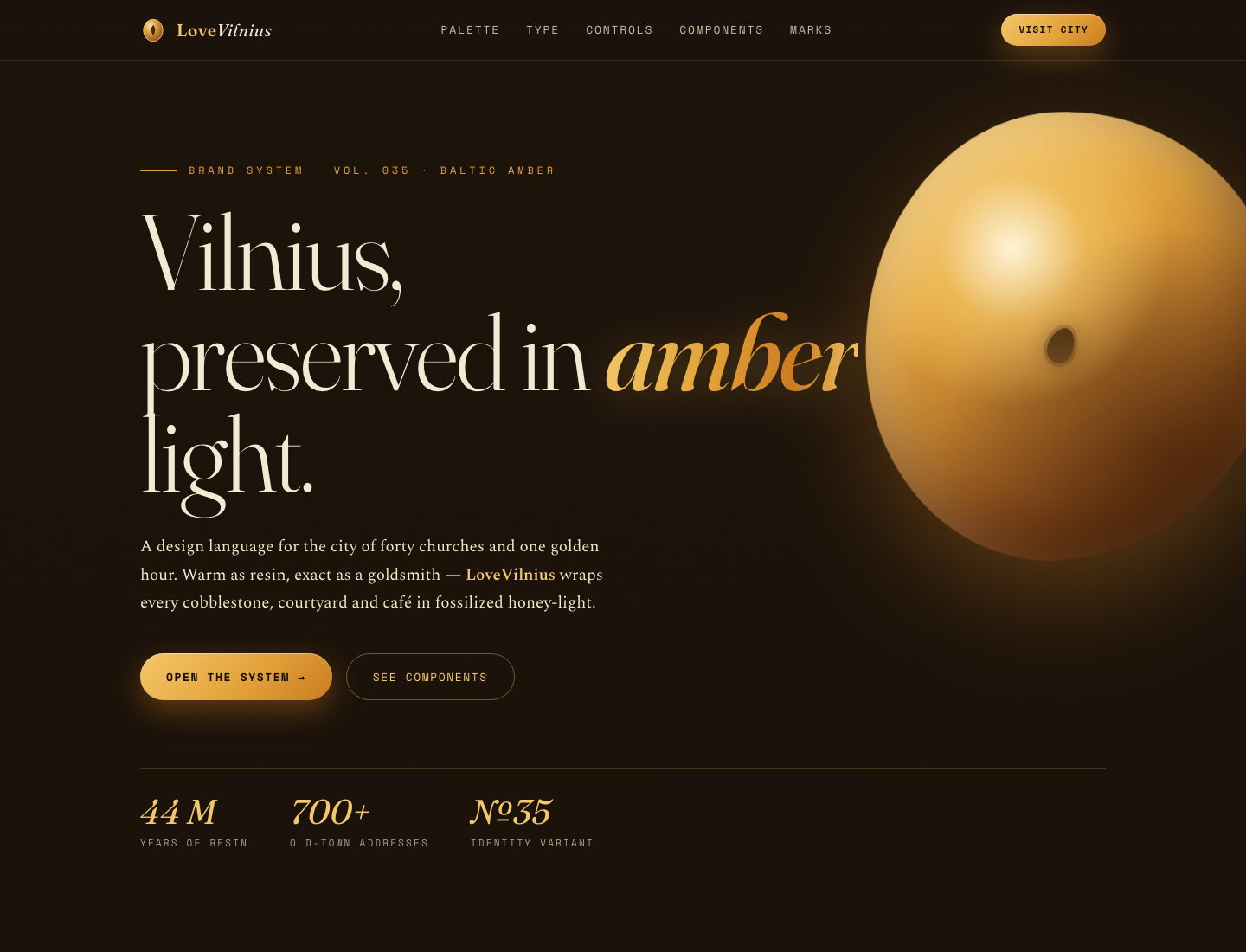 LoveVilnius — Amber Resin Style Guide v1